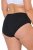 Ulla Popken 851752 Gestreifte Slips 5er-Pack Schwarz - Slips - 