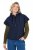 Ulla Popken 851785 Oversize-Steppweste mit Kapuze Dunkelblau - Westen - 