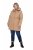 Ulla Popken 852028 Parka Beige - Mäntel - Damenmäntel in großen Größen