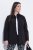 Ulla Popken 852076 Stepp-Crêpejacke mit Stehkragen Schwarz - Jacken - Damenjacken in großen Größen
