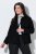 Ulla Popken 852167 Blazer mit Hemdkragen Schwarz - Blazer - Blazer in großen Größen für Damen