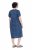 Ulla Popken 852214 Gestreiftes Midikleid Dunkelblau - Midikleider - Midikleider für Damen in großen Größen