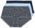 Ulla Popken 852249 Slips 3er-Pack Anthrazit - Slips - 