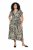 Ulla Popken 852257 Gemustertes Maxikleid Taupe - Maxikleider - Maxikleider in großen Größen