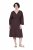 Ulla Popken 852307 Langärmliges Wickelkleid Mahagonibraun - Midikleider - Midikleider für Damen in großen Größen