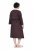 Ulla Popken 852307 Langärmliges Wickelkleid Mahagonibraun - Midikleider - Midikleider für Damen in großen Größen