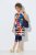 Ulla Popken 852308 Gestreiftes Jerseykleid Dunkelblau - Jerseykleider - 