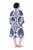 Ulla Popken 852314 Gemustertes Kleid Weiß - Midikleider - Midikleider für Damen in großen Größen