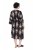 Ulla Popken 852315 Gemustertes Wickelkleid Schwarz - Midikleider - Midikleider für Damen in großen Größen
