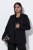 Ulla Popken 852498 Einknopf-Blazer mit Strass Schwarz - Blazer - Blazer in großen Größen für Damen