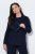 Ulla Popken 852498 Blazer mit Strasssteinen Dunkelblau - Blazer - Blazer in großen Größen für Damen