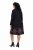 Ulla Popken 852597 Gemustertes Strickkleid mit Rollkragen Schwarz - Strickkleider - 