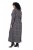 Ulla Popken 852606 Gemustertes Maxikleid Schwarz - Maxikleider - Maxikleider in großen Größen