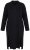 Ulla Popken 852630 Langärmliges Strickkleid Schwarz - Midikleider - Midikleider für Damen in großen Größen