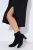 Ulla Popken 852630 Langärmliges Strickkleid Schwarz - Midikleider - Midikleider für Damen in großen Größen