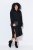 Ulla Popken 852630 Langärmliges Strickkleid Schwarz - Midikleider - Midikleider für Damen in großen Größen