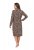 Ulla Popken 852653 Gemustertes Nachthemd mit Hemdkragen Braun - Nachthemden - 