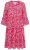 Ulla Popken 852841 Geblümtes Kleid mit Volants Magenta - Midikleider - Midikleider für Damen in großen Größen