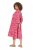 Ulla Popken 852841 Geblümtes Kleid mit Volants Magenta - Midikleider - Midikleider für Damen in großen Größen