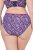 Ulla Popken 852935 Geblümte Slips 5er-Pack Königsblau - Slips - 