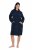 Ulla Popken 853353 Homewear-Kleid mit Kapuze Dunkelblau - Pyjama/Loungewear - 