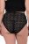 Ulla Popken 853495 Geblümte Slips 3er-Pack Schwarz - Slips - 