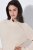 Ulla Popken 853504 Langärmliges Strickkleid mit Rollkragen Wollweiß - Strickkleider - 