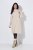 Ulla Popken 853504 Langärmliges Strickkleid mit Rollkragen Wollweiß - Strickkleider - 