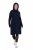 Ulla Popken 853504 Strickkleid mit Rollkragen Dunkelblau - Kleider - Kleider für alle Größen