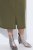 Ulla Popken 853510 Midikleid mit Taschen Khaki - Midikleider - Midikleider für Damen in großen Größen