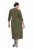 Ulla Popken 853510 Midikleid mit Taschen Khaki - Midikleider - Midikleider für Damen in großen Größen