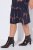 Ulla Popken 853590 Gemustertes Jerseykleid mit 3/4-Ärmeln Dunkelblau - Kleider - Kleider für alle Größen