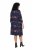 Ulla Popken 853590 Gemustertes Jerseykleid mit 3/4-Ärmeln Dunkelblau - Kleider - Kleider für alle Größen