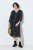 Ulla Popken 853620 Midikleid mit Animal-Print und 3/4-Ärmeln Schwarz - Midikleider - Midikleider für Damen in großen Größen