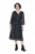 Ulla Popken 853620 Midikleid mit Animal-Print und 3/4-Ärmeln Schwarz - Midikleider - Midikleider für Damen in großen Größen