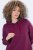 Ulla Popken 853652 Langärmliges Sweatkleid mit Kapuze Beerenrot - Kleider - Kleider für alle Größen