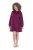 Ulla Popken 853652 Langärmliges Sweatkleid mit Kapuze Beerenrot - Kleider - Kleider für alle Größen