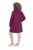 Ulla Popken 853652 Langärmliges Sweatkleid mit Kapuze Beerenrot - Kleider - Kleider für alle Größen