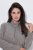 Ulla Popken 853668 Fleecejacke mit Stehkragen Grau - Fleecekleidung - 