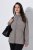 Ulla Popken 853668 Fleecejacke mit Stehkragen Grau - Fleecekleidung - 