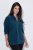 Ulla Popken 853668 Fleecejacke mit Stehkragen Petrol - Fleecekleidung - 
