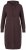 Ulla Popken 853669 Langärmliges Strickkleid mit Kapuze Mahagonibraun - Strickkleider - 