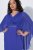 Ulla Popken 853675 Chiffonkleid mit 3/4-Ärmeln Blau - Abendkleider - Abendkleider in großen Größen