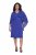 Ulla Popken 853675 Chiffonkleid mit 3/4-Ärmeln Blau - Abendkleider - Abendkleider in großen Größen