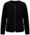 Ulla Popken 853685 Kurze Teddyjacke mit Lederoptik-Paspel Schwarz - Jacken - Damenjacken in großen Größen