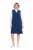 Ulla Popken 853697 Ärmelloses Cordkleid mit V-Ausschnitt Dunkelblau - Sommerkleider - Sommerkleider in großen Größen