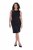 Ulla Popken 853766 Ärmelloses Bodycon-Kleid mit Strasssteinen Schwarz - Sommerkleider - Sommerkleider in großen Größen