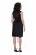 Ulla Popken 853766 Ärmelloses Bodycon-Kleid mit Strasssteinen Schwarz - Sommerkleider - Sommerkleider in großen Größen