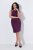 Ulla Popken 853766 Bodycon-Kleid mit Strasssteinen Pflaume - Abendkleider - Abendkleider in großen Größen
