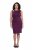 Ulla Popken 853766 Bodycon-Kleid mit Strasssteinen Pflaume - Abendkleider - Abendkleider in großen Größen